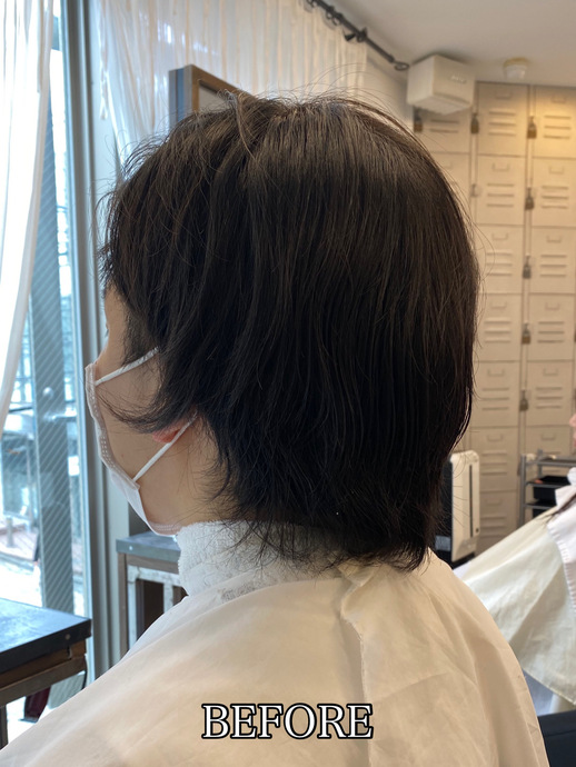 炭酸パーマ メンズにオススメ 絶壁解消の無造作ショートパーマ Perm Before After Magnolia マグノリア 東京 表参道にあるパーマが得意なヘアサロン