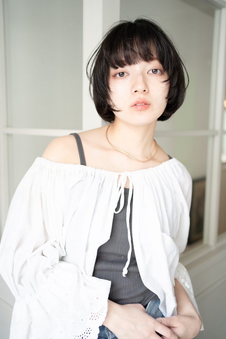 シンプルなニュアンスワンカールボブ